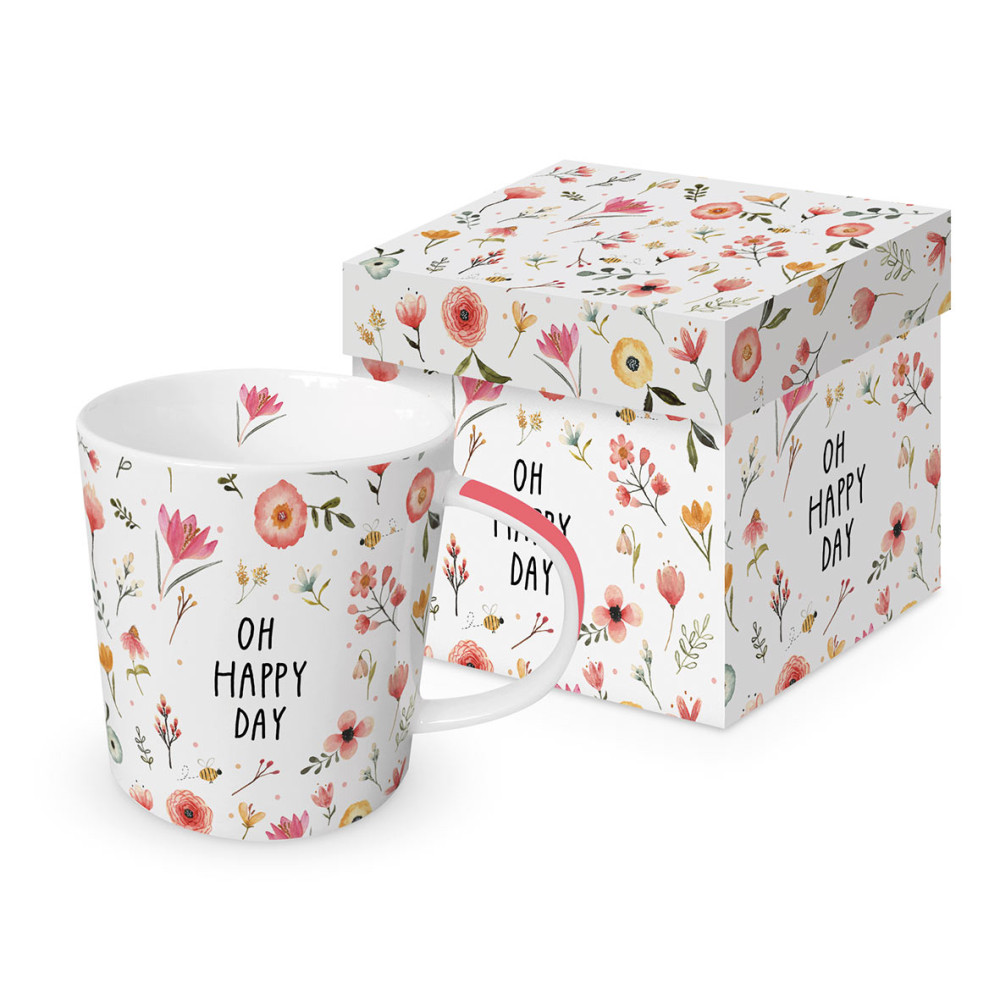 Tasse im Geschenkkarton 'Blüten' - Oh Happy Day, Pure Collection