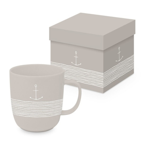 Tasse - Anker - taupe, 400ml