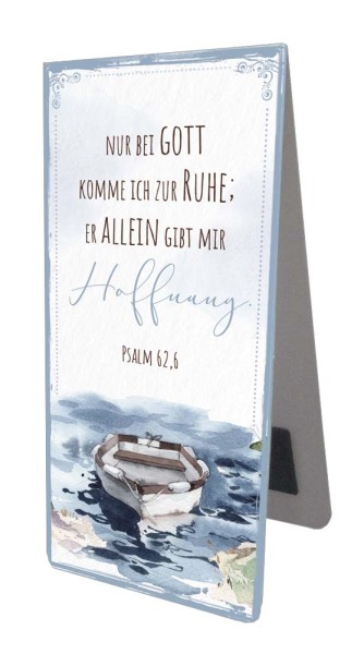 Magnet Lesezeichen Boot Nur bei Gott