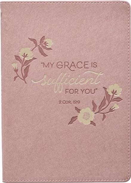 Journal Classic "My Grace is Sufficient for you" - Scripture on each page