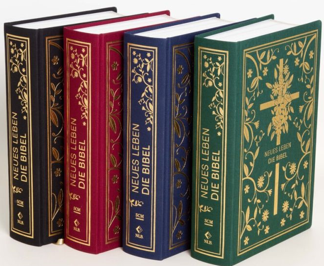 Neues Leben, Bibel - Golden Grace Edition - Einspaltig - gebunden, Gewebeinband, Marineblau