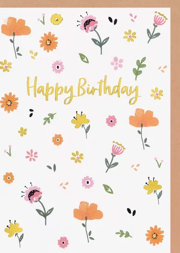 Doppelkarte Wilde Blumen