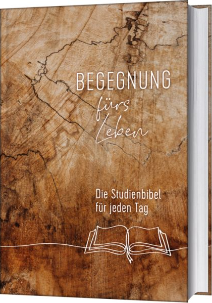 Begegnung fürs Leben - Motiv Buch - Die Studienbibel für jeden Tag