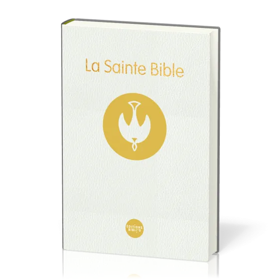 Bible à la Colombe Segond 1978, blanche - rigide, tranches or