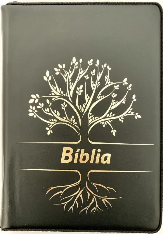 Portugais, Bible Almeida révisée et corrigée, gros caractères, fermeture éclair, noire,...