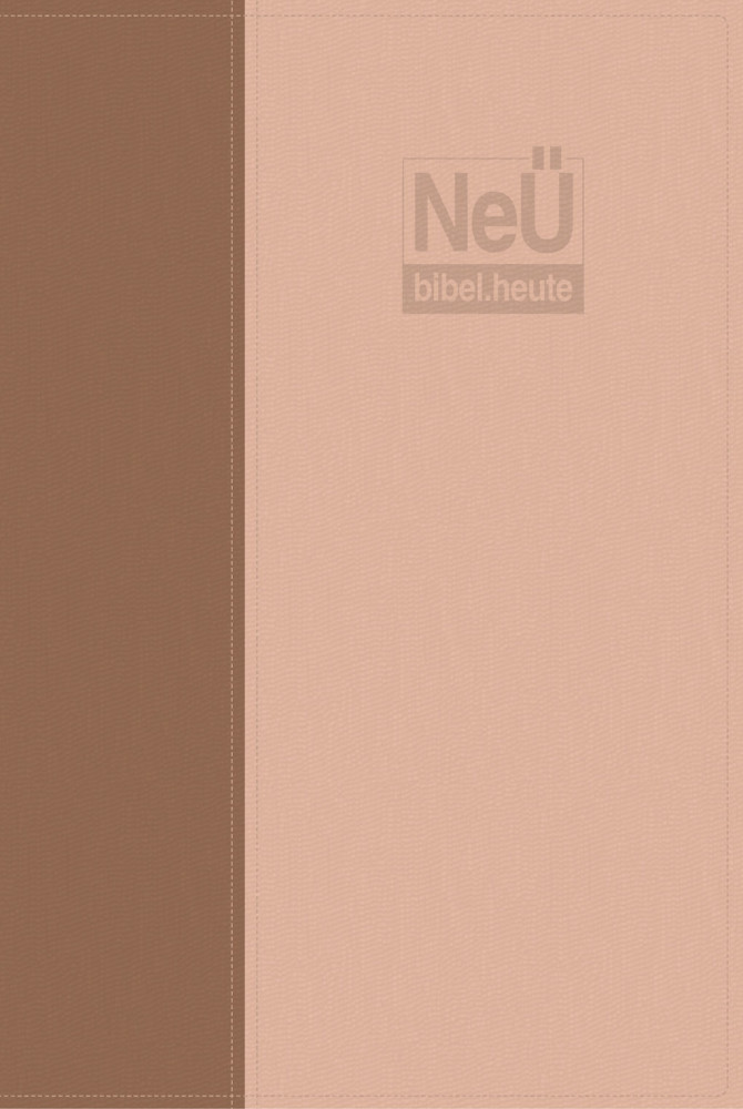 NeÜ bibel.heute, Taschenausgabe, Kunstleder, zweifarbig braun/beige