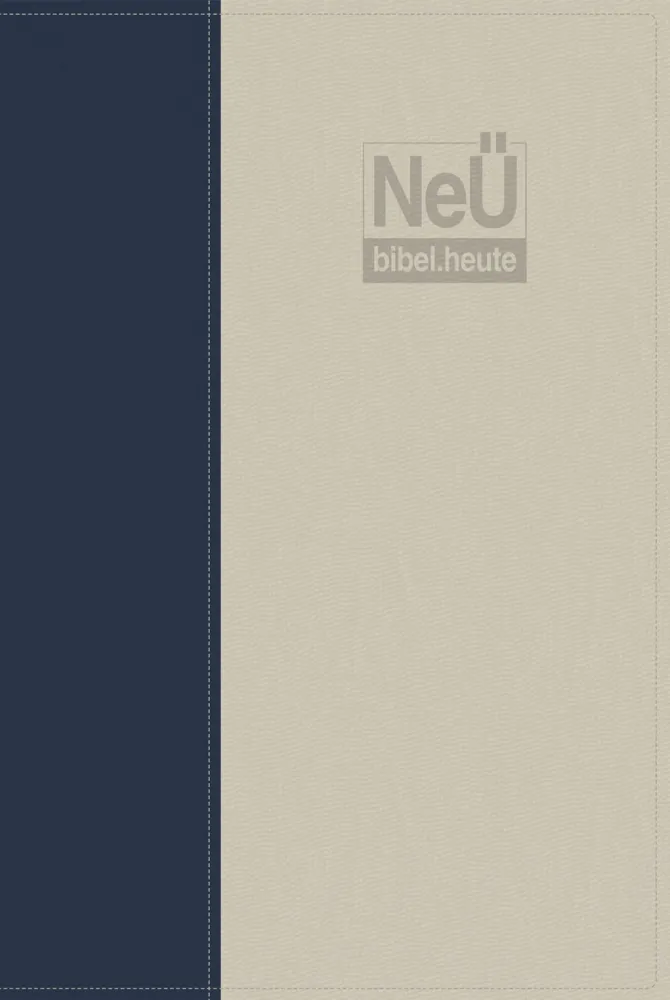NeÜ bibel.heute, Taschenausgabe, Kunstleder, zweifarbig blau/grau