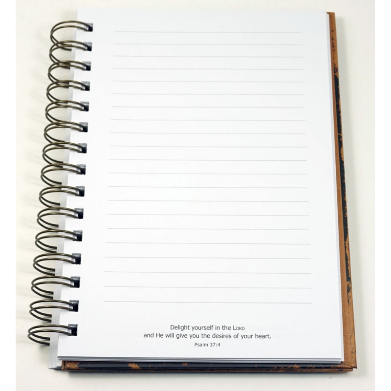 Notizbuch - Hope and Anchor / Hoffnung und Anker / Heb 6:19 - mit Spiralbindung, schwarz,...