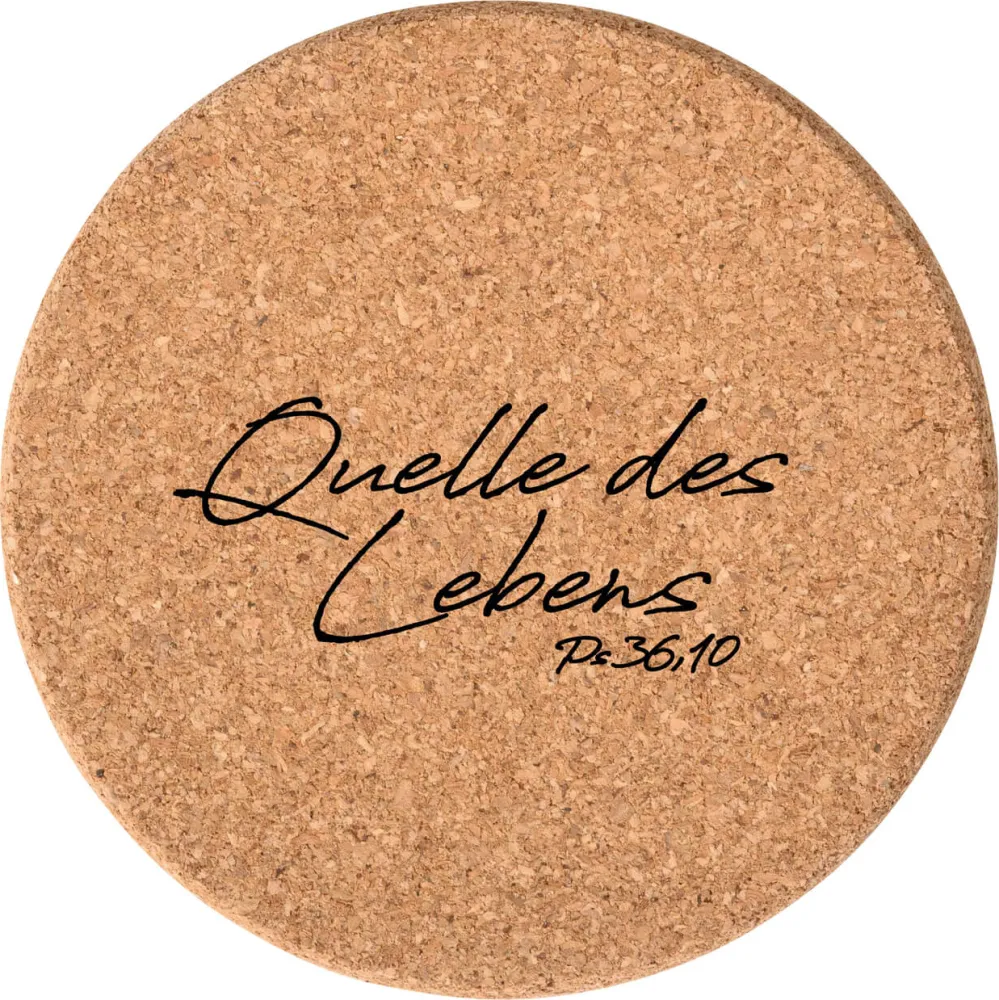 Quelle des Lebens (Kork-Untersetzer)