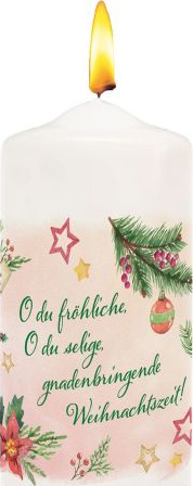 O du fröhliche, o du selige (Kerze)