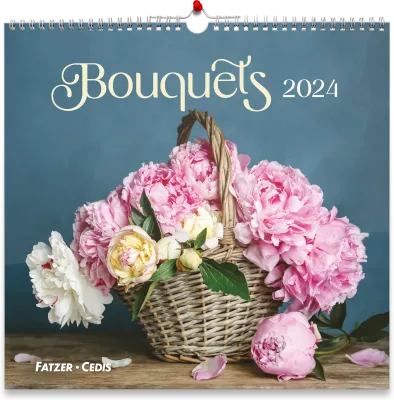 Bouquets, Grand format - 12 belles photos de bouquets dans un joli calendrier