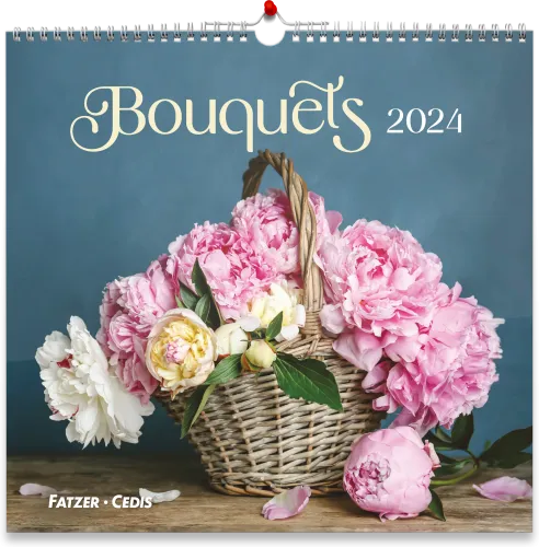 Bouquets, Grand format - 12 belles photos de bouquets dans un joli calendrier