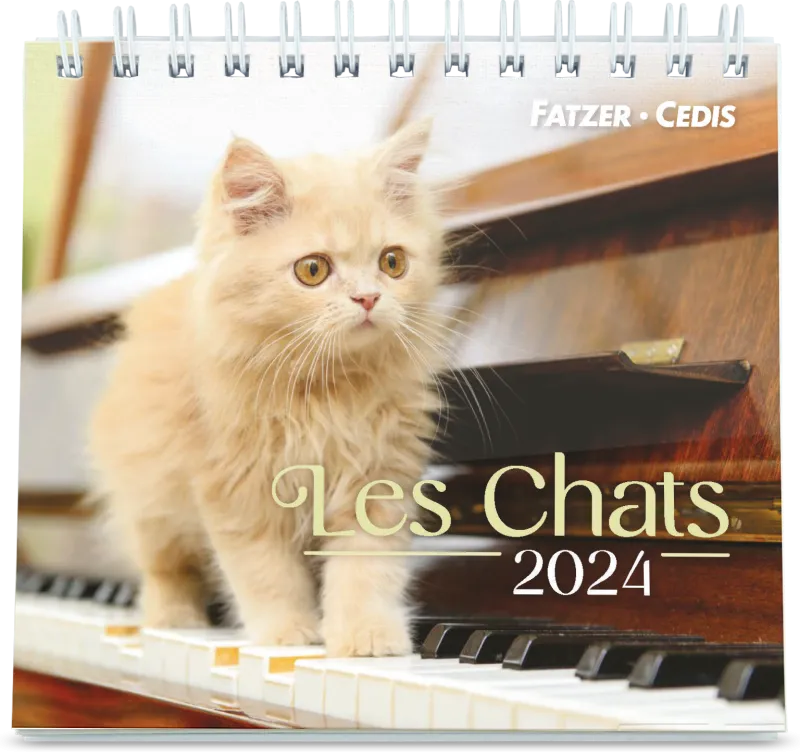 Nos amis les chats - Petit calendrier avec 12 belles photos de chats - 2024  :: La Maison de la Bible Suisse