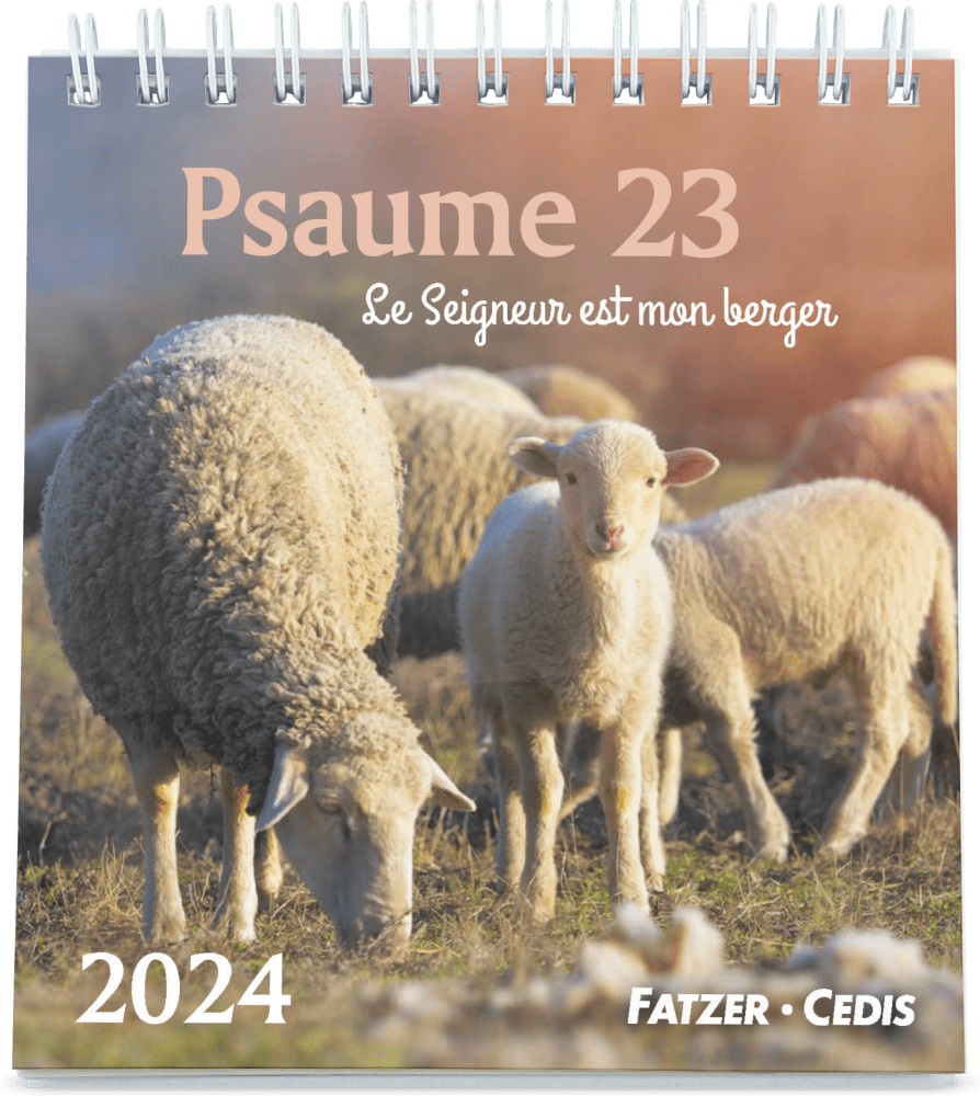 Psaume 23 [petit format] calendrier à poser - - 2024 :: La Maison
