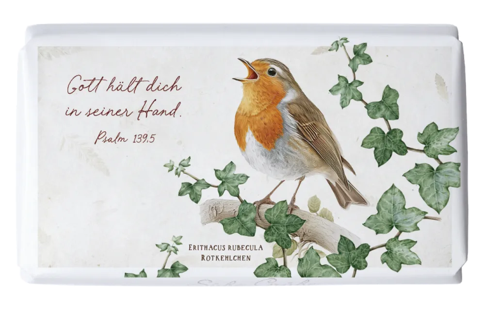 Schokolade Rotkehlchen - Psalm 139,5