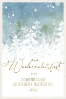 Minikarten Weihnachten Illustrationen veredelt