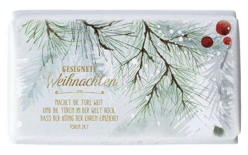 Schokolade Weihnachten Machet die Tore weit - Psalm 24,7