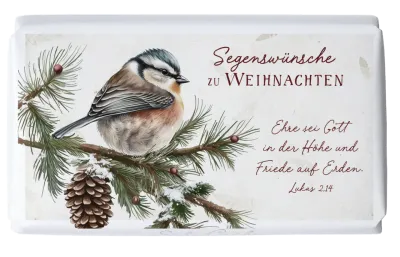 Schokolade Weihnachten Vogel auf Zweig - Lukas 2,14