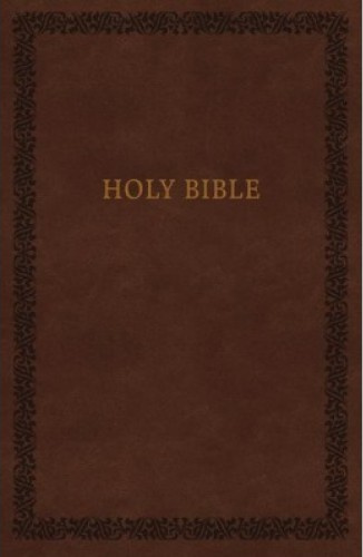 Anglais, Bible NKJV, similicuir, brune