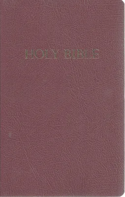 Anglais, Bible, King James Version, KJV, Gift & Award - similicuir, bordeaux