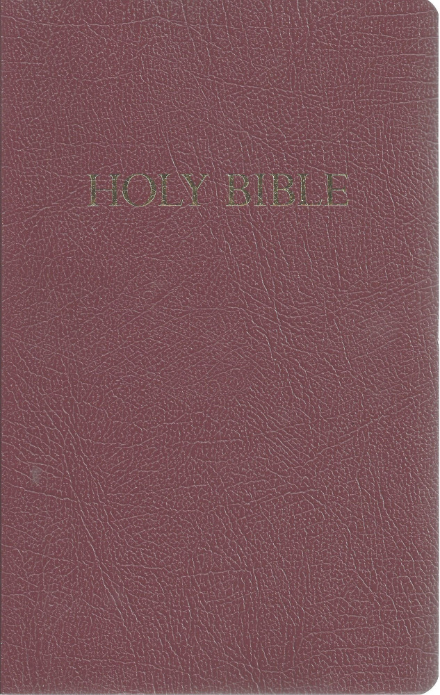 Anglais, Bible KJV, Gift & Award - similicuir, bordeaux