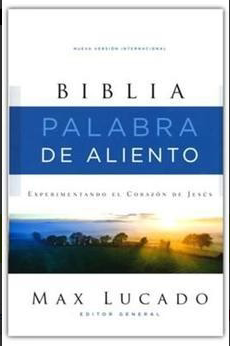 Espagnol, Bible Nueva Versión Internacional, Max Lucado, reliée, grise, texte bicolor