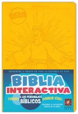 Espagnol, Bible d'étude pour enfants Nueva Traduccion Viviente, similicuir, jaune