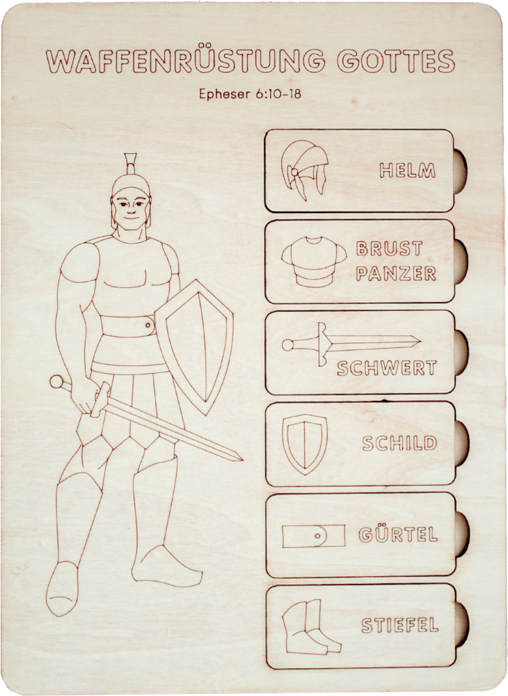 Waffenrüstung Gottes – Krieger - Lerne die Waffenrüstung Gottes (Epheser 6) kennen.