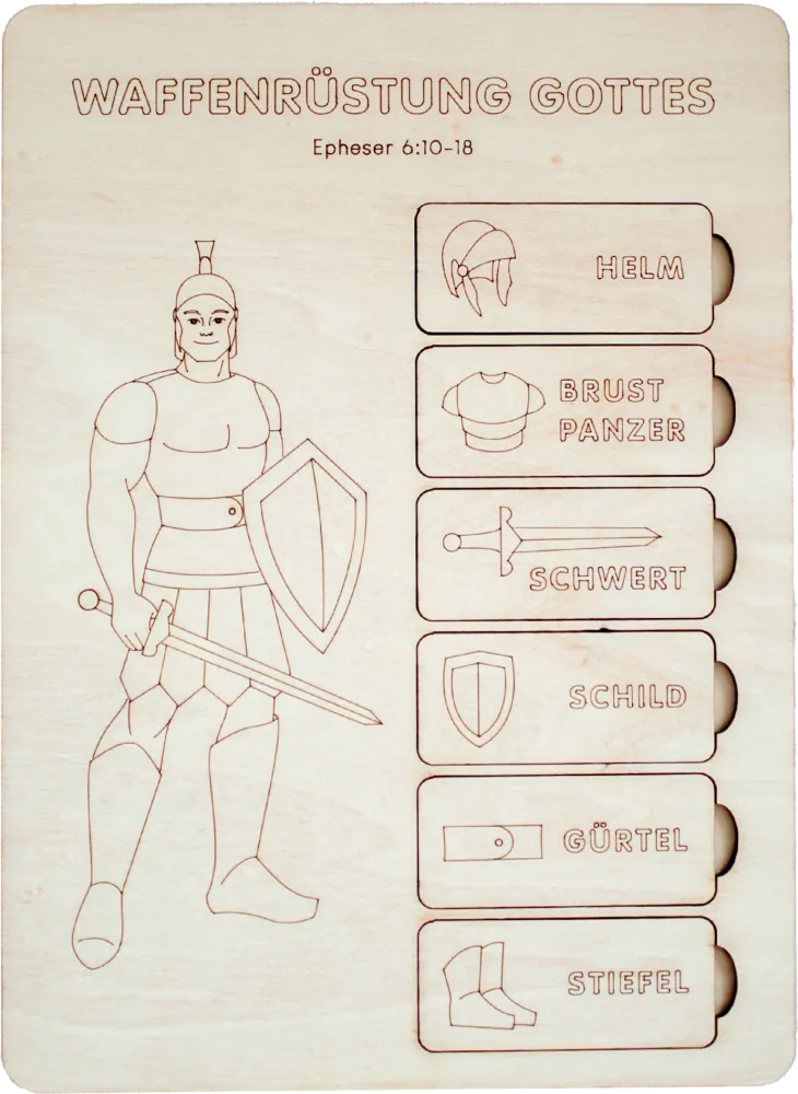 Waffenrüstung Gottes – Krieger - Lerne die Waffenrüstung Gottes (Epheser 6) kennen.