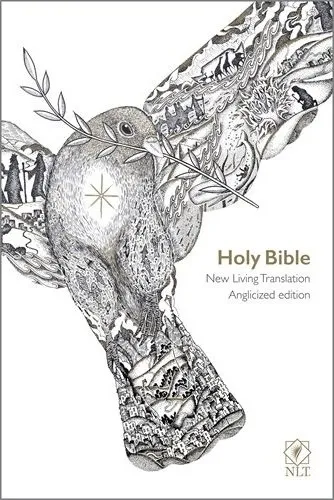 Anglais, Bible, New Living Translation, couverture illustrée colombe au rameau