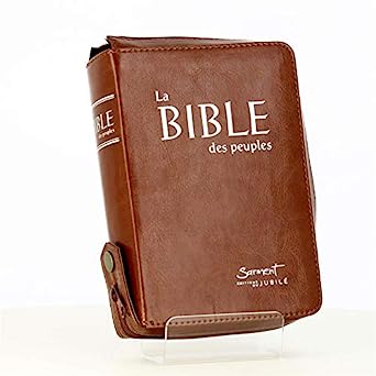 Bible des peuples (La) - Format de poche, couverture cuir brun, fermeture éclair