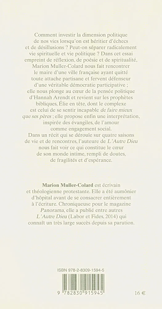 Complexe d'Élie (Le) - Politique et Spiritualité