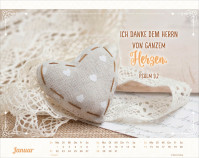 Kalender Herzliche Worte für Dich - Postkartenkalender quer