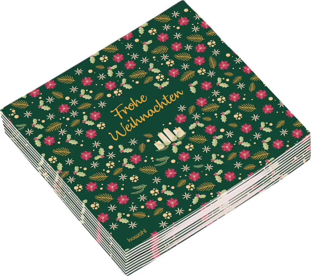 Frohe Weihnachten / Freue dich, der Retter ist da! (20 Servietten) - 33 x 33 cm