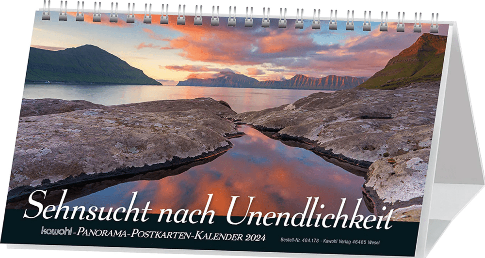 Sehnsucht nach Unendlichkeit (Postkartenkalender) - Panorama-Postkarten-Kalender