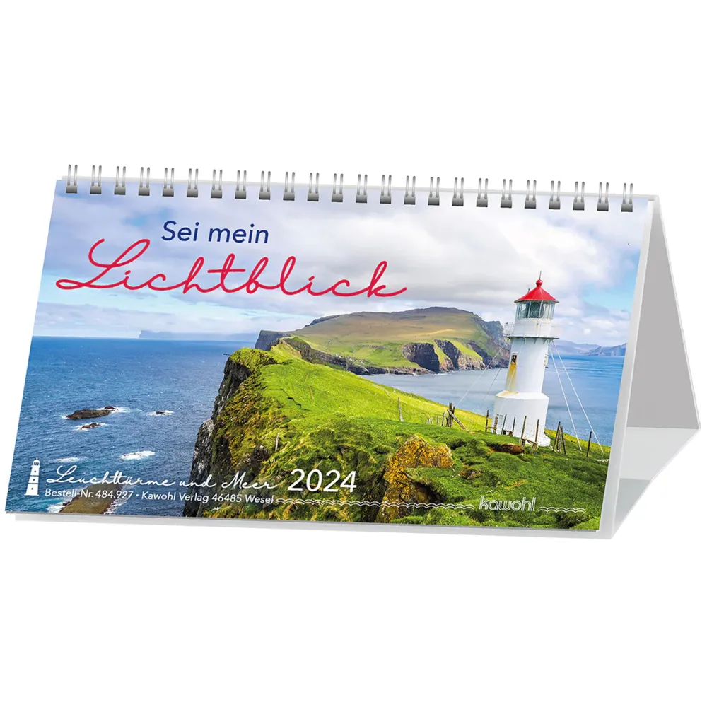 Sei mein Lichtblick Postkartenkalender - Leuchtürme und Meer