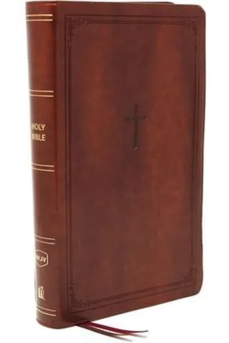 Anglais, Bible New King James Version, compact, similicuir, brune