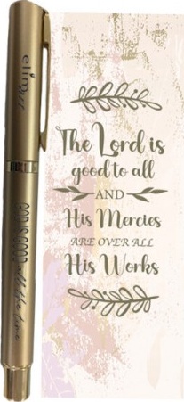 Coffret cadeau stylo + signet - God is good