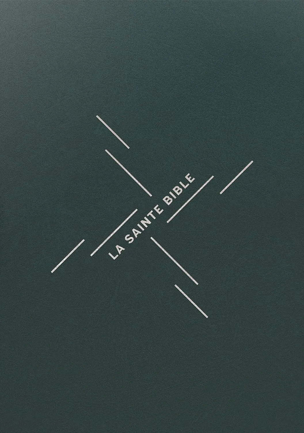 Bible Segond 1910, gros caractères, souple, vinyle vert - 2 rubans marque-pages