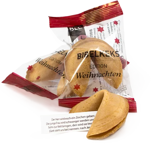 Weihnachts Bibelkeks - Keks mit einam Bibelspruch zu Weihnachten