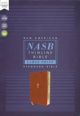 Anglais, Bible New American Standard Bible, gros caractères, similicuir, brune