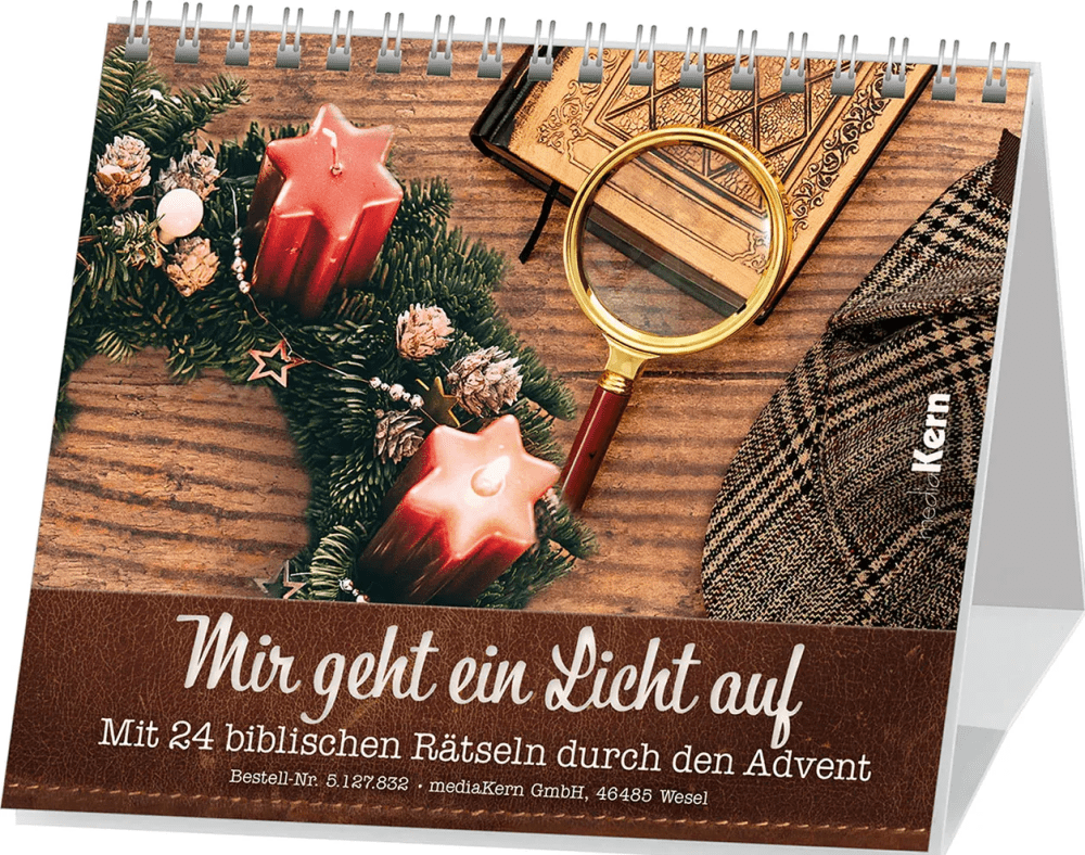 Mir geht ein Licht auf (Advents-Aufstellkalender) - Mit 24 biblischen Rätseln durch den Advent