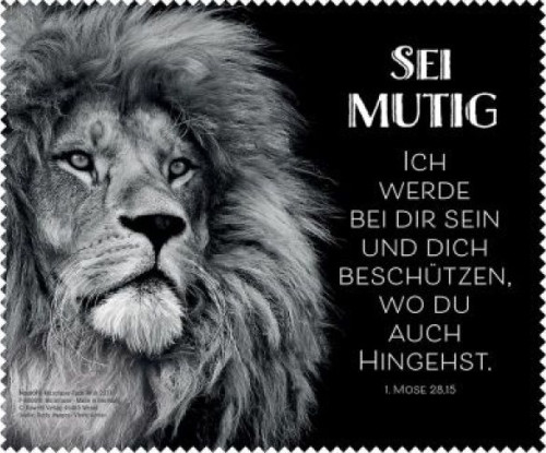 Sei mutig (Mikrofasertuch) - 15 x 18 cm
Ultrafeines Microfaserreinigungs- und Brillentuch für...