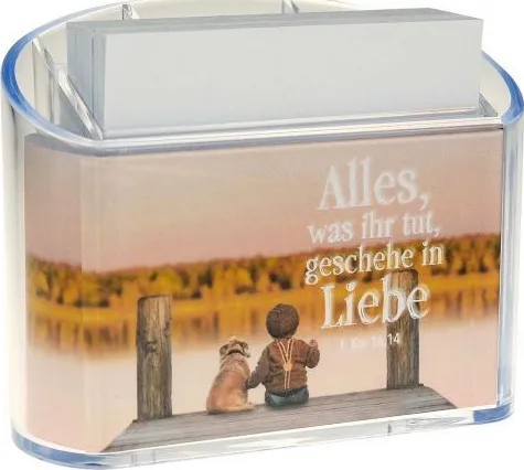 Alles, was ihr tut, geschehe in Liebe - Foto-Motiv - Zettelbox Kombi - Jahreslosung 2024 -...