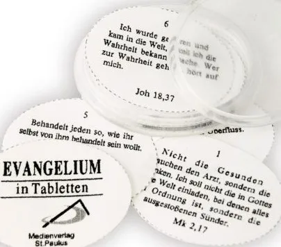 Evangelium in Tabletten - Bibelpastillen