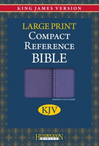 Anglais, Bible, King James Version, Large Print, Compact Reference Bible with Flap, Lilac