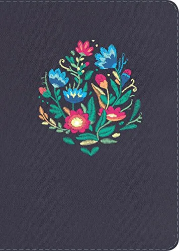 Espagnol, Bible Reina Valera 1960, couverture reliée rigide avec broderie sur tissu