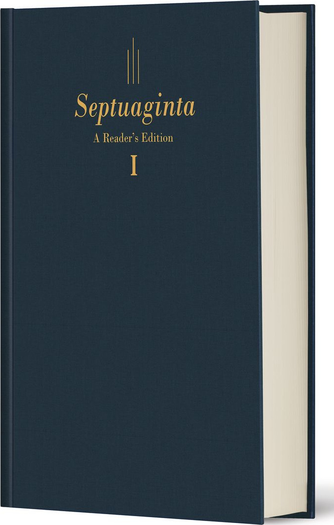 Anglais/Grec, Bible Septuaginta, en deux tômes, cartonnée, lin, bleue