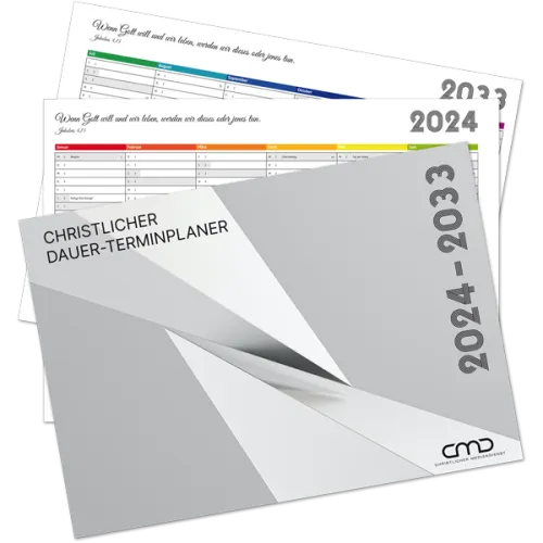 Christlicher Zehnjahreskalender 2024 – 2033 - Dauer-Terminplaner