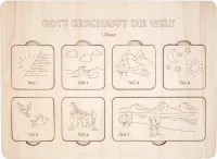 Gott erschafft die Welt - Lerne die 7 Tage der Schöpfungsgeschichte kennen.